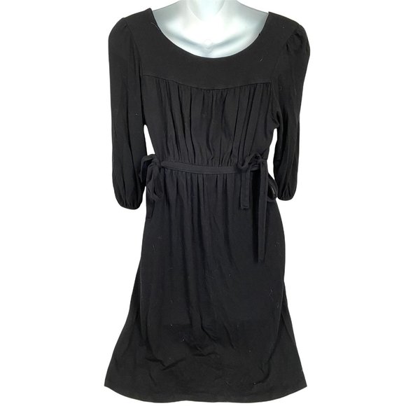 Zara Basics Little Black Cotton Dress - Size Small - Picture 3 of 4
